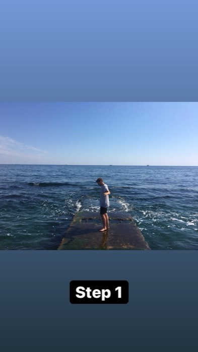 Joshua: stepping barefoot onto slippery sea pier, start of three-part saga