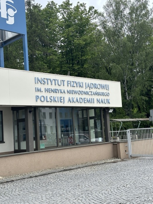 Institute of Nuclear Physics Polish Academy of Sciences entrance sign