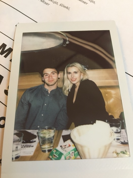 Joshua: Instax of him and blonde woman at bar