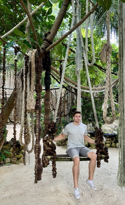 Joshua: edited version of jungle rope-swing photo, near-identical