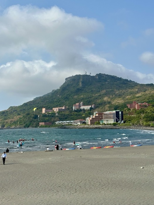 Edited duplicate of Sizihwan beach and mountain view