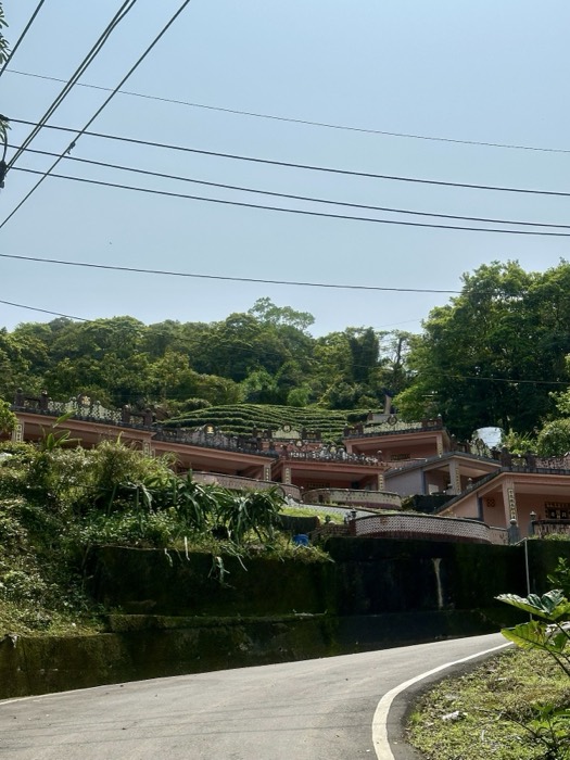 Enhanced version of hillside village over terraced gardens